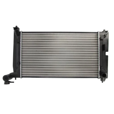 Abbildung von THERMOTEC D72023TT Kühler, Motorkühlung Aluminium 600 353 16 Schaltgetriebe Kühlrippen mechanisch gefügt TOYOTA: Corolla IX Hatchback