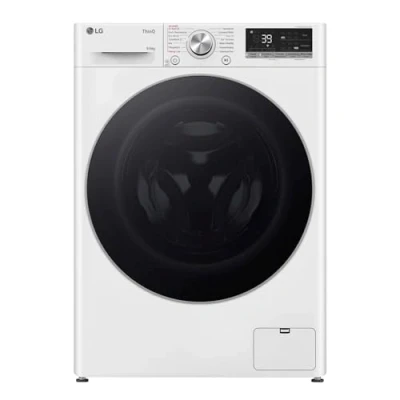 Abbildung von LG Electronics W4WR70961, Klasse A/D, Frontlader Waschtrockner 9 6 kg, 1360 U/min, AI Direct Drive, Wi Fi, Tiefenreinigung mit Dampf, TurboWash, Aqualock, Wäsche nachlegen 62 x 60 85 cm ꟷ Weiß