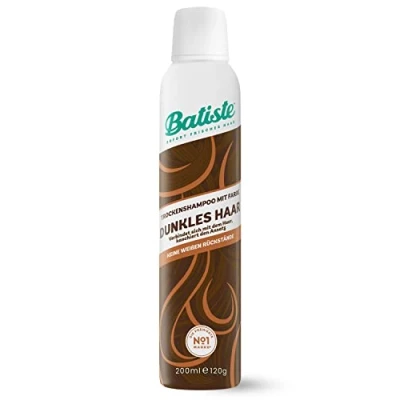 Abbildung von Batiste Trockenshampoo für dunkles Haar 200 ml, Dry Shampoo zum Auffrischen und Stylen, Haarpflege Spray mit einem Hauch von Farbe, Ohne Rückstände, Ausspülen, Haarstyling Farbeffekt