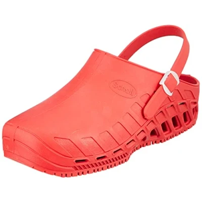 Abbildung von Scholl Clog Evo Hochleistungs Sanitär Clogs für Damen und Herren Ultraleicht, Bequem Atmungsaktiv, mit Rutschfester Sohle, Herausnehmbarer Memory Einlegesohle Drehbarem Riemen
