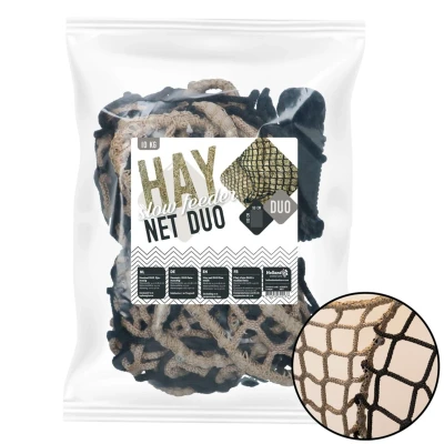 Abbildung von Excellent Hay Slowfeeder Netz Duo Schwarz/Weiß 100x90cm