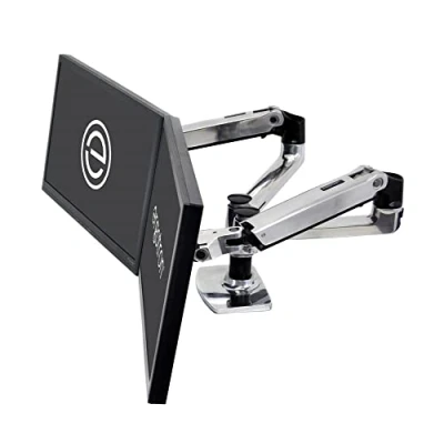 Abbildung von Ergotron 45 245 026 LX 2fach Monitor Tischhalterung 38,1cm (15) 68,6cm (27) Höhenverstellbar, N