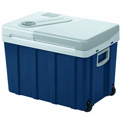 Abbildung von MOBICOOL W40 Kühlbox mit Rollen Elektrisch 39 L 12V, 24V, 230V für Auto, Lkw, Boot, Reisemobil und Steckdose, Blau