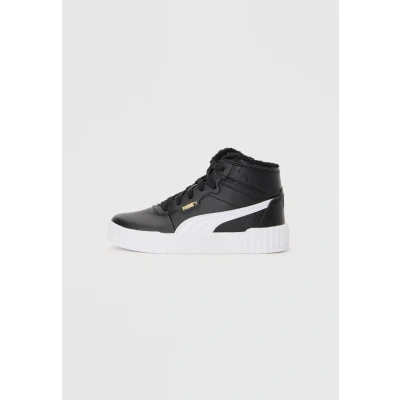 Abbildung von Puma Carina 3.0 Unisex Sneaker high für Kinder, Größe: 32, Black/white Schuhe