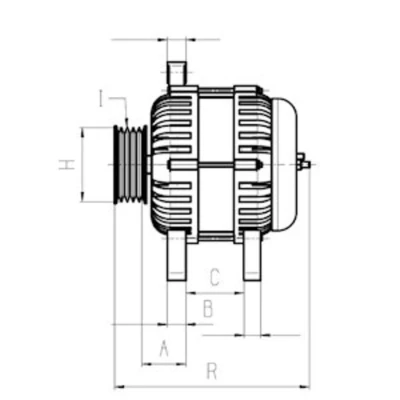Abbildung von HC Cargo F032116832 Lichtmaschine 14V 220A BMW: 5 Saloon, Touring, X3