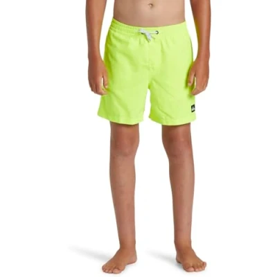 Abbildung von Quiksilver Everyday Solid Volley Badeshorts für Kinder, Größe: 176, Safety yellow