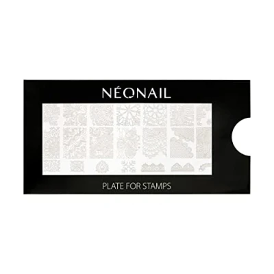 Abbildung von NEONAIL Stamping Plate 10 Platte Schablonen Nail Art Nageldesign Nagel Stempel Schablone French Nails Nagelkunst
