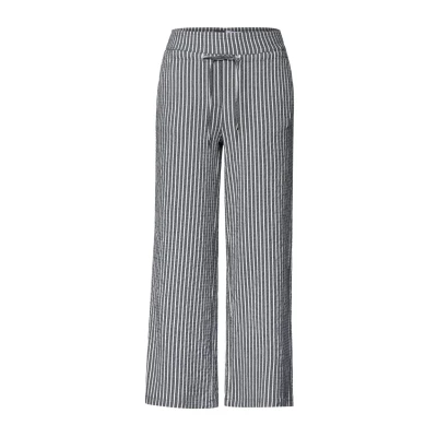 Abbildung von Cecil FTE Seersucker Stoffhose, Damen, Größe: XXLx26, Blau