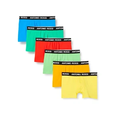 Abbildung von ANTONIO ROSSI (3/6er Pack) Boxershorts Herren Unterhosen Männer Multipack mit Elastischem Bund Baumwollreich, Bequeme Herrenunterwäsche, Neon (6er Pack), L