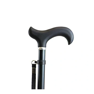 Abbildung von KMINA PRO Gehstock Herren Elegant, Spazierstock Damen, Aluminium, Damen Höhenverstellbar, Verstellbar, für Senioren, Schwarz