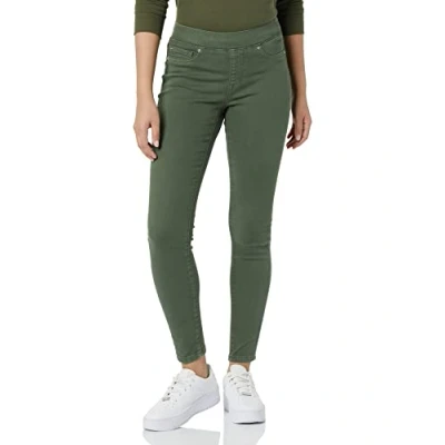 Abbildung von Amazon Essentials Damen Stretch Jeggings zum Anziehen(erhältlich in Übergröße), Dunkelgrün, 38