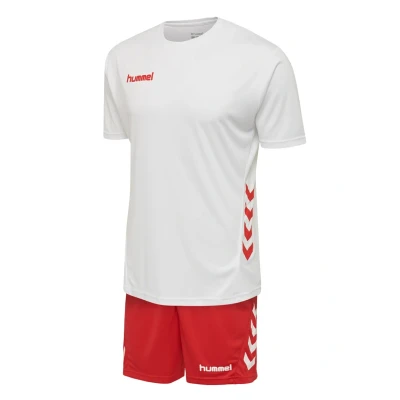 Abbildung von Hummel DUO SET kurze Sporthose, Herren, Größe: XXL, White/true red