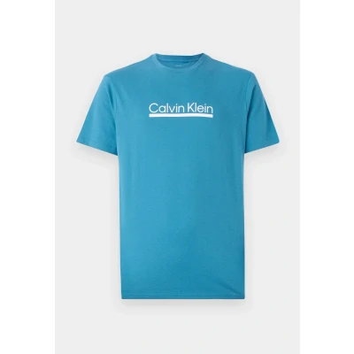Abbildung von Calvin Klein Unisex Tshirt print, Größe: Small, Bluesteel