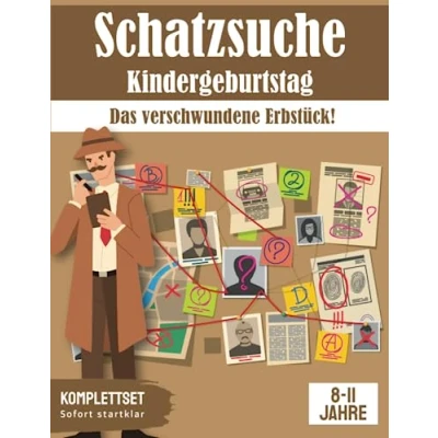Abbildung von Schatzsuche: Das verschwundene Erbstück!: All incl. Schnitzeljagd Set für 8 11 Jährige, bis zu Kinder (Partyspiele zum Kindergeburtstag)