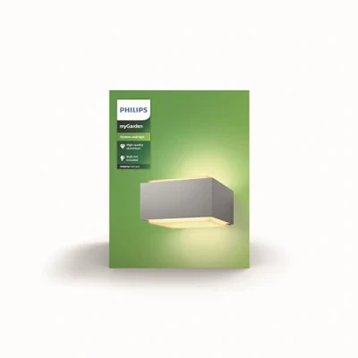 Abbildung von Philips myGarden Wandleuchte Hedgehog, 42W, grau