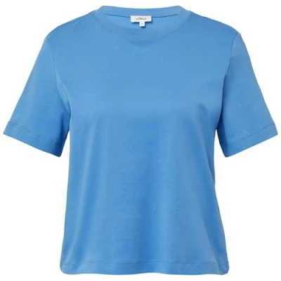 Abbildung von s.Oliver Tshirt basic, Damen, Größe: 34, Blau