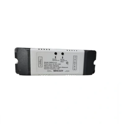 Abbildung von MHCOZY 2 Kanal WiFi RF Wireless Switch Relais, Inching Selbstsperrender Interlock Modus, Ewelink App Fernbedienung für Zugangskontrolle, Smart Garagentor, kompatibel mit Alexa Goolge Home (AC80250V)