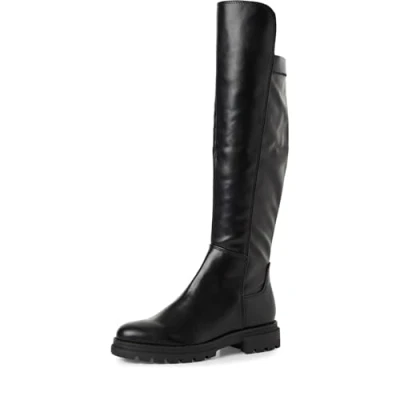 Abbildung von MARCO TOZZI Damen Overknee Stiefel Flach mit Reißverschluss, Schwarz (Black), 36 EU