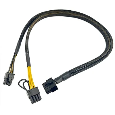 Abbildung von Zahara Ersatz Netzkabel für HP 10pin auf 6+8pin ProLiant DL380 G9 und GPU 50cm