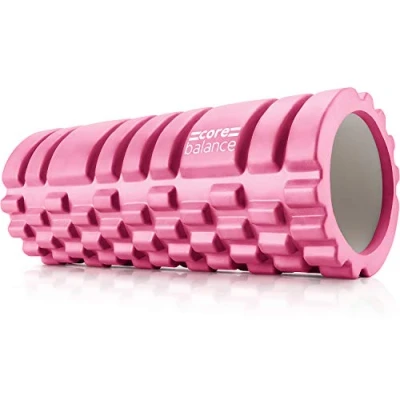 Abbildung von Core Balance Faszienrolle Rücken Wirbelsäule und Ganzkörper für Tiefengewebemassage Texturierter Sport Foam Roller zur Massage von Triggerpunkten Fitness, Gym, Physio