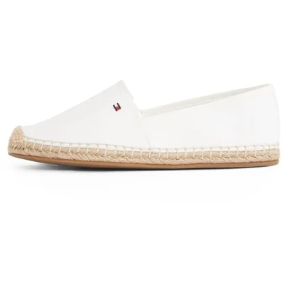 Abbildung von Tommy Hilfiger FLAG Espadrille, Damen, Größe: 37, Ecru Schuhe