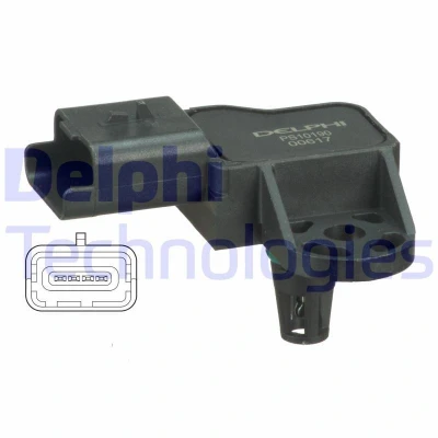 Abbildung von DELPHI PS10190 Luftdrucksensor, Höhenanpassung CITROËN: C4 I Hatchback, C5 III Estate