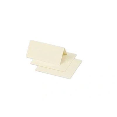 Abbildung von Clairefontaine 75017C Packung mit 25 Tischaufsteller Pollen, 85x80 mm, gefaltet, Elfenbein