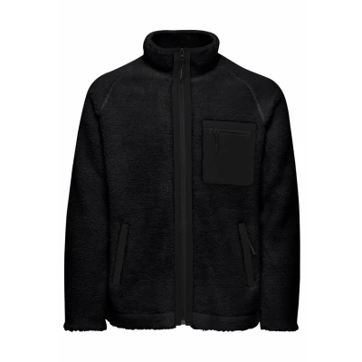 Abbildung von Indicode Jeans Rodie Fleecejacke, Herren, Größe: Large, Black