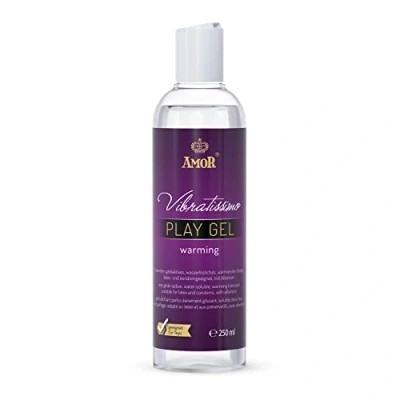 Abbildung von Vibratissimo Play Gel Warming 250 ml I Gleitmittel wärmend Wasserbasierte Gleitgele Lubricant für Toys &amp; Latexkondome geeignet water based lubrication