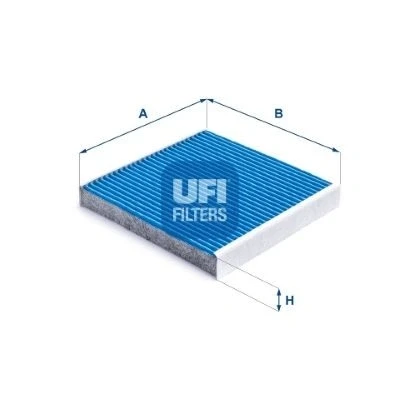 Abbildung von UFI 34.282.00 Innenraumfilter mit antibakterieller Wirkung 216 226 35 CITROËN: Berlingo II, / First I Van, Xsara Hatchback