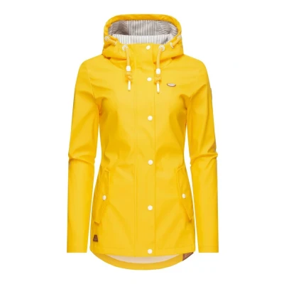 Abbildung von Ragwear Marge Regenjacke / wasserabweisende Jacke, Damen, Größe: Large, Yellow
