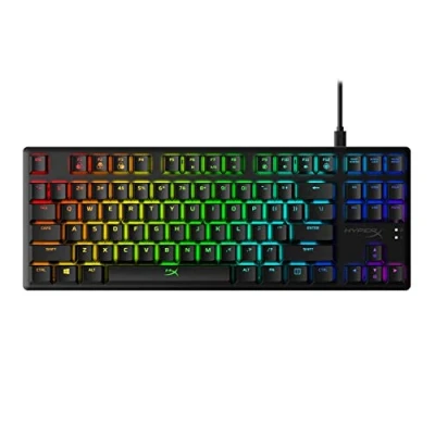 Abbildung von HyperX Alloy Origins Core Mechanische TKL Gaming Tastatur (tenkeyless) Kompaktes Format Blue RGB LED Hintergrundbeleuchtung (US layout)