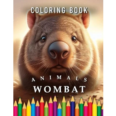 Abbildung von Wombat Coloring Book: for Adults &amp; Children: The perfect Gift Animal Lovers (Animals Books, Band 44)