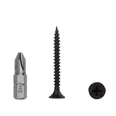 Abbildung von (200 Stück) Schwarze Phosphat Kohlenstoffstahl 3,5 x 32 mm Schnellbauschrauben Feingewinde Phillips Stiftkopf Trockenbau Blech Verschlüsse (200, mm)