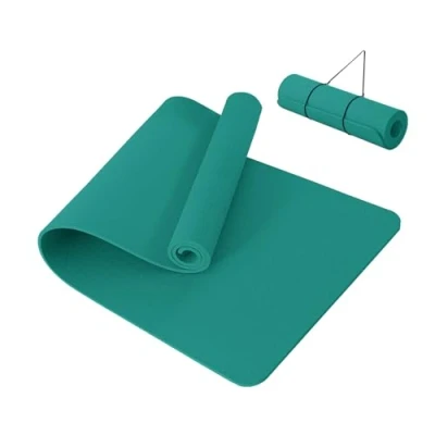 Abbildung von Good Nite Yogamatte, dick, 10 mm, TPE, Yogamatten für Damen und Herren, rutschfeste Gymnastikmatten Zuhause, Fitness, Workout Matte, Pilates, 183 x 61 1 cm (grün/schwarz)