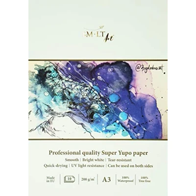 Abbildung von SMLT 3PS 10(200)/PRO Professionelle Kunst Pad A3 mit Synthetik Super Yupo Papier, 10 blatt