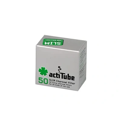 Abbildung von actiTube Slim Aktivkohlefilter 7,1m (4x50) Weltneuheit! Aktivkohle Filter, Silber