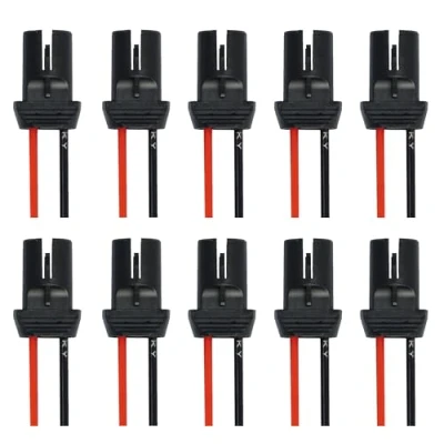 Abbildung von L &amp; P Car Design 10x T10 W5W Fassung Stecker Lampenfassung Standlicht Parklicht Glas Sockel Glassockel Stecksockel W3W WY5W W2,1X9,5D für Lampen Glühlampen Glühbirnen