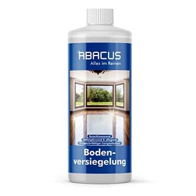 Abbildung von ABACUS® Bodenversiegelung, Parkettversiegelung, Laminatversiegelung, PVC Versiegelung, Dielenversiegelung, Korkversiegelung, Bodenversiegelung 1000 ml (2310)