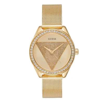 Abbildung von Guess TRI Glitz Uhr goldcoloured, Größe: One Size, Gold coloured