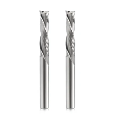 Abbildung von EU_HOZLY 5x22mm UP&amp;DOWN Schneiden Sie zwei Flöten Spiral Hartmetallwerk Werkzeugschneider 5mm Schaft für CNC Router Kompression Holz Bits Packung mit 2