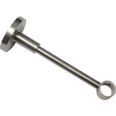 Abbildung von Gardinia Träger geschlossen für Ø 16 mm edelstahl optik 13,5 cm, Metall