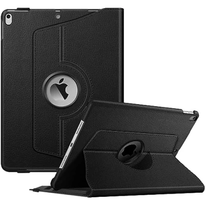Abbildung von Fintie Hülle für iPad Air 10.5&quot; 2019 (3. Generation) / Pro 2017, 360 Grad verstellbare Schutzhülle mit eingebautem Pencil Halter, Auto Schlaf/Wach Funktion, Schwarz