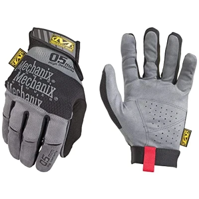 Abbildung von Mechanix Wear Specialty 0,5mm High Dexterity Handschuhe (Medium, Schwarz/Grau)