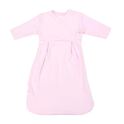 Abbildung von TupTam Langarm Innenschlafsack Baby Schlafsack mit Ärmeln, Ganzjahresschlafsack aus Baumwoll Jersey Unisex, Farbe: Rosa, Größe: 86 92