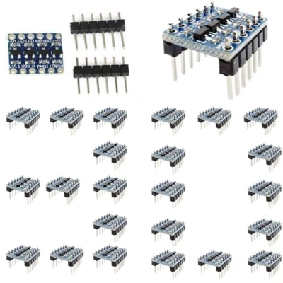 Abbildung von 4 Kanäle IIC I2C Logik Level Konverter Bi Direktional Modul Pegel Wandler Logic Converter Shifter 3,3V 5V kompatibel (30)