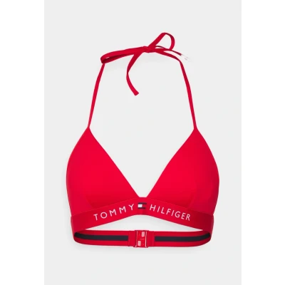 Abbildung von Tommy Hilfiger Triangle Fixed Bikinitop, Damen, Größe: XS, Primary red