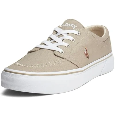 Abbildung von POLO RALPH LAUREN Faxon X Low Top Canvas Sneaker, Hampton Khaki/Mehrfarbig, 46 EU