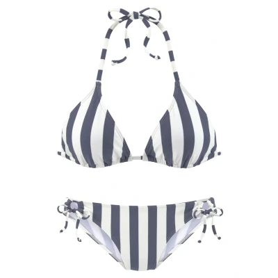 Abbildung von Venice Beach SET Bikini, Damen, Größe: 34xA/B, Marine / weiß
