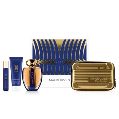 Abbildung von Mauboussin Prestige 2024 Star Set: Eau de Parfum 90 ml, Körpermilch 75 Travel Spray 20 ml &amp; Umhängetasche